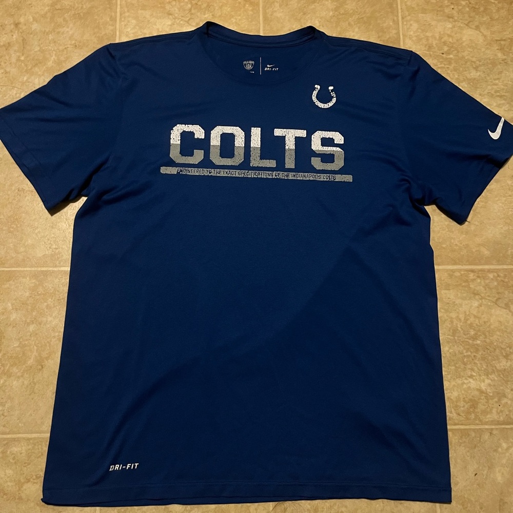 Nike Dri fit NFL Training Indianapolis Colts T shirt